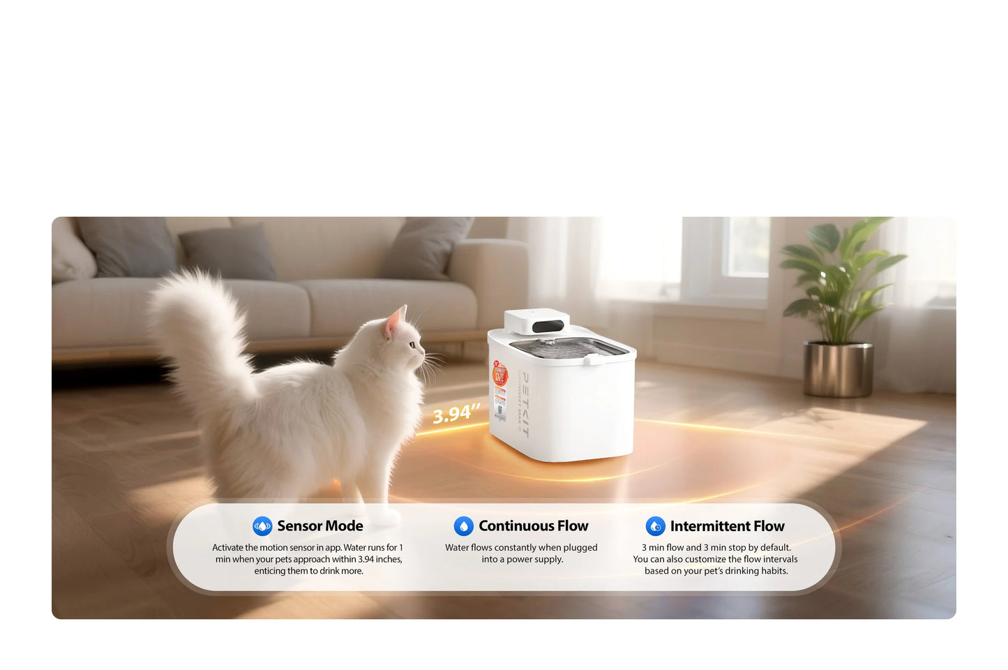 Petkit Eversweet Max 2.0 "CORDLESS" Automatic Pet Water Fountain - UVC Pump - 3L