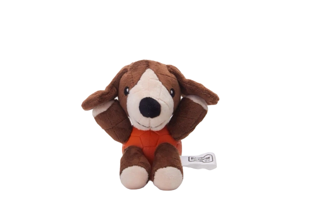 Dog with Rubber Ball and Treat Dispenser (118) - Medium