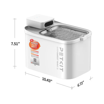 Petkit Eversweet Max 2.0 "CORDLESS" Automatic Pet Water Fountain - UVC Pump - 3L