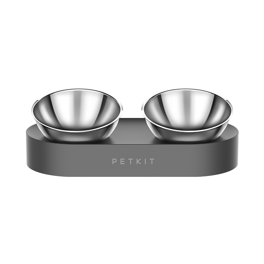 PETKIT FRESH NANO "Double" Cat & Dog Adjustable Feeding Bowl - Metal/Stainless Steel