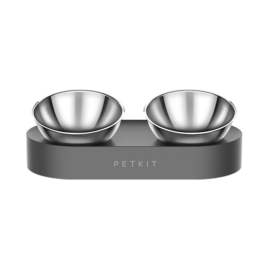 PETKIT FRESH NANO "Double" Cat & Dog Adjustable Feeding Bowl - Metal/Stainless Steel