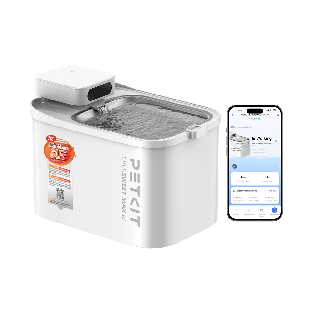 Petkit Eversweet Max 2.0 "CORDLESS" Automatic Pet Water Fountain - 3L