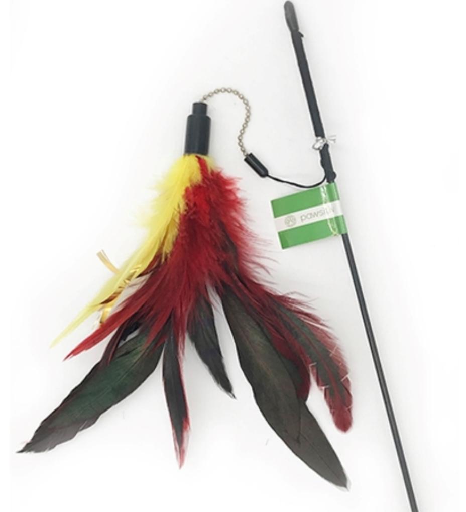 Flying Birdy Cat Teaser Toy - Red - Large