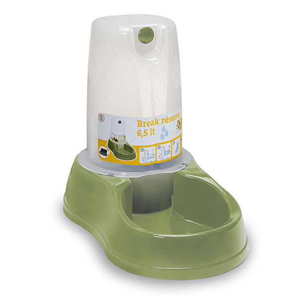 SALE: Food Dispenser Bowl for Cats and Dogs 6.5Lt - Green (Made in Italy)