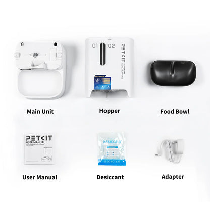 PETKIT 'YumShare Gemini 2.0' AI-powered Camera Automatic Feeder with Dual Hopper - 3L + 2L (5L) (6975069307596)